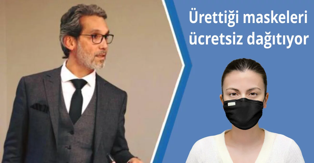 Denizli-Geschäftsmann verteilt von ihm produzierte Masken kostenlos